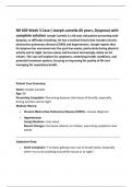 NR 603 Week 3 Case &lpar; Joseph camella 66 years&comma; Dyspnea&rpar; with  complete solution Joseph Camella is a 66-year-old patient presenting with  dyspnea&comma; or difficulty breathing&period; He has a medical history that includes chronic  obstructive pulmonary disease &lpar;COPD&rpar; 