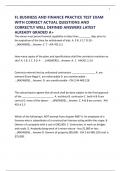 FL BUSINESS AND FINANCE PRACTICE TEST EXAM WITH CORRECT ACTUAL QUESTIONS AND CORRECTLY WELL DEFINED ANSWERS LATEST ALREADY GRADED A&plus;