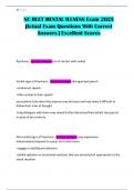 NC BLET MENTAL ILLNESS Exam 2025 &vert;Actual Exam Questions With Correct Answers &vert; Excellent Scores