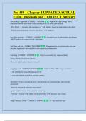 Psy 455 - Chapter 4 UPDATED ACTUAL  Exam Questions and CORRECT Answers 
