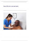 NURS 500 All-in-One Test Bank &vert;Comprehensive Study Guide&vert; Verified Answers&vert;