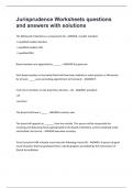 Jurisprudence Worksheets questions and answers with solutions&period;