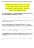 ATI MEDICAL SURGICAL ONCOLOGY EXAM 2025&sol;ACTUAL EXAM QUESTIONS WITH VERIFIED DETAILED ANSWERS &lpar;ALREADY GRADED A&plus;&rpar; &sol;BRAND NEW&excl;&excl;