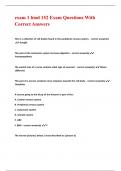 exam 1 biod 152 Exam Questions With Correct Answers.