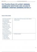 Exam &lpar;elaborations&rpar; CLC Practice  