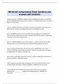 MN Dental Jurisprudence Exam questions and answers with solutions