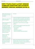 CAIB 3 Practice ExamLATEST VERSION  COMPLETE QUESTIONS AND ACCURATE  ANSWERS &lpar;VERIFIED ANSWERS&rpar; RATED A&plus;