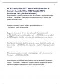 HCA Practice Test 2025 Actual with Questions & Answers &lpar;Latest 2025 &sol; 2026 Update&rpar; 100&percnt; Guarantee Pass &lpar;Verified Answers&rpar;
