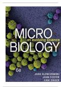 TEST BANK FOR Microbiology&colon; An Evolving Science Sixth Edition by Joan L&period; Slonczewski&comma; John W&period; Foster&comma; Erik R&period; Zinser  ISBN&colon; 978-1324033523  COMPLETE GUIDE ALL CHAPTERS COVERED 100&percnt; VERIFIED A&plus; GRADE ASSURED&excl;&excl;&excl;&excl;NEW LATEST UPDATE&excl;&excl;&excl;&excl;&excl;