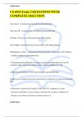 CS 6515 Exam 3 QUESTIONS WITH COMPLETE SOLUTION
