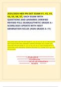 2025&sol;2026 HESI PN EXIT EXAM V1&comma; V2&comma; V3&comma;  V4&comma; V5&comma; V6&comma; V7&comma; EACH EXAM WITH  QUESTIONS AND ANSWERS &lpar;VERIFIED  REVISED FULL EXAM&rpar;AUTHETIC GRADE A&plus;  SCORE&sol;2025 UPDATE WITH NEXT  GENERATION NCLEX &lpar;NGN GRADE A&plus;&excl;&excl;&excl;
