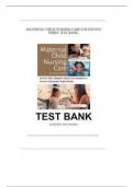 NEWLY UPDATED Test Bank - Maternal Child  Nursing Care by Perry &lpar;6th Edition&comma; 2017&rpar; WITH 100&percnt; CORRECT AND VERIFIED EXPERTS  SOLUTION THAT MATCHES THE MARKING  SCHEME&period; 100&percnt; GUARANTEED SCORE &lpar;A&plus;&rpar; 1