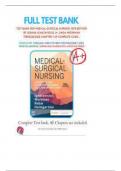 NEWEST UPDATED VERSION OF THE TEST BANK  FOR MEDICAL-SURGICAL NURSING 10TH EDITION  CONCEPTS FOR INTERPROFESSIONAL  COLLABORATIVE CARE BY DONNA IGNATAVICIUS&comma;  M&period; LINDA WORKMAN 9780323612425 CHAPTER 1- 69 COMPLETE GUIDE &period;2023 &ndash; 2024 LATEST FINAL  VERSION W