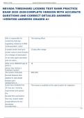 Exam &lpar;elaborations&rpar; NEVADA TIMESHARE LICENSE   