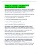 AMAZON DRIVING TERMS EXAM QUESTIONS AND ANSWERS