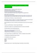 AMAZON EXAM QUESTIONS AND ANSWERS