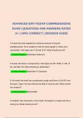 ADVANCED EMT FISDAP COMPREHENSIVE EXAM &vert; QUESTIONS AND ANSWERS RATED A&plus; &vert; 100&percnt; CORRECT &vert; 2025&sol;2026 GUIDE