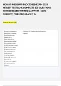 NGN ATI MEDSURG PROCTORED EXAM 2023 NEWEST TESTBANK COMPLETE 300 QUESTIONS WITH DETAILED VERIFIED ANSWERS &lpar;100&percnt; CORRECT&rpar; &sol;ALREADY GRADED A&plus;