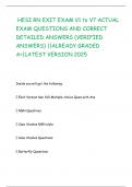 HESI RN EXIT EXAM V1 to V7 ACTUAL EXAM QUESTIONS AND CORRECT DETAILED ANSWERS &lpar;VERIFIED ANSWERS&rpar; &vert;&vert;ALREADY GRADED A&plus;&vert;LATEST VERSION 2025
