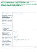 Exam &lpar;elaborations&rpar; HESI 315 PHARMACOLOGY  