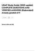 UDAP Study Guide &lpar;2025 update&rpar; COMPLETE QUESTIONS AND VERIFIED ANSWERS &lpar;Elaborated&rpar; Aready graded A&plus;&excl;&excl;