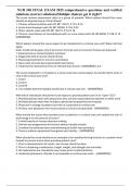 NUR 240 FINAL EXAM 2025 comprehensive questions and verified solutions &lpar;correct solutions&rpar;Multiple choices&vert; get it right&excl;&excl;