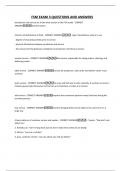FSM EXAM 3 QUESTIONS AND ANSWERS