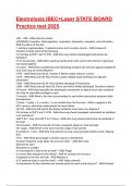Electrolysis IBEC&plus;Laser STATE BOARD Practice test 2025&sol;2026 Questions With Completed & Verified Solutions&period;