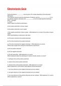 Electrolysis Quiz Exam 2025&sol;2026 Questions With Completed & Verified Solutions&period;