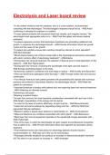 Electrolysis and Laser board review Exam 2025&sol;2026 Questions With Completed & Verified Solutions&period;