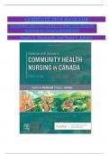 COMPLETE TEST BANK FOR STANHOPE AND LANCASTER'S COMMUNITY HEALTH NURSING IN CANADA 4TH EDITION Sandra A&period; Macdonald&comma; And Sonya L&period; Jakubec