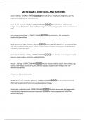 MDT EXAM 1 QUESTIONS AND ANSWERS