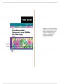 Fundamental Concepts and Skills for Nursing &lpar;DeLaet & Williams&comma; 6th Edition&rpar; &ndash; Complete Test Bank with Answers