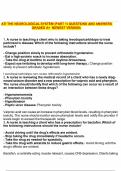 ATI THE NEUROLOGICAL SYSTEM &lpar;PART 1&rpar; QUESTIONS AND ANSWERS GRADED A&plus;  NEWEST VERSION&period;