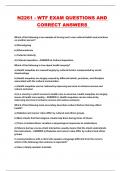 N2261 - WTF EXAM QUESTIONS AND CORRECT ANSWERS 