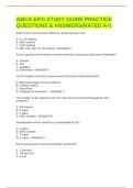 AMCA EKG STUDY GUIDE PRACTICE QUESTIONS & ANSWERS&lpar;RATED A&plus;&rpar;
