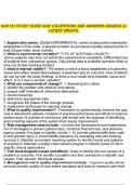NUR 513 STUDY GUIDE QUIZ 4 QUESTIONS AND ANSWERS GRADED A&plus; LATEST UPDATE&period;
