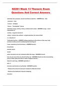 N2261 PACKAGED EXAMS STUDY SET WIH CORRECT SOLUTIONS 