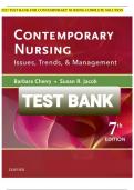  Contemporary Nursing&colon; Issues&comma; Trends&comma; & Management &ndash; Comprehensive Test Bank and Study Resource