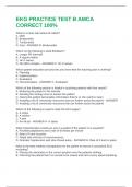 EKG PRACTICE TEST B AMCA CORRECT 100&percnt;