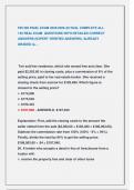 FIN 365 FINAL EXAM 2025&sol;2026 ACTUAL COMPLETE ALL  150 REAL EXAM QUESTIONS WITH DETAILED CORRECT  ANSWERS &lpar;EXPERT VERIFIED ANSWERS&rpar; &sol;ALREADY  GRADED A&plus; &period;
