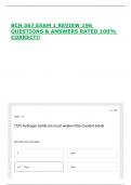 BCH 367 EXAM 1 REVIEW 196 QUESTIONS & ANSWERS RATED 100&percnt; CORRECT&excl;&excl;