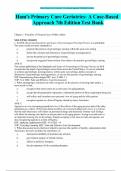 Test Bank for Ham’s Primary Care Geriatrics A Case-Based Approach 7th Edition by Richard J. Ham  | 9780323721684 | All Chapters with Answers and Rationales Most Updated Version 2024 2025