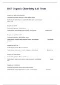 DAT Organic Chemistry Lab Tests Exam 1 Multiple Choices Questions And Verified Accurate Answers&period;