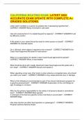 CALIFORNIA BOATING EXAM&period; LATEST 2025 ACCURATE EXAM UPDATE WITH COMPLETE A&plus; GRADED SOLUTIONS&period;