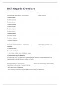 DAT&colon; Organic Chemistry Exam Questions Guaranteed Pass&excl;&excl; A&plus; Grade Assured&excl;&excl; 100&percnt; Verified&period;