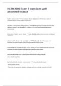 HLTH 2000 Exam 3 questions well answered to pass