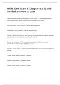 NTRI 2000 Exam 2 &lpar;Chapter 4 & 5&rpar; with verified answers to pass