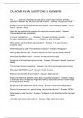 CALAOMS EXAM QUESTIONS & ANSWERS