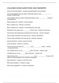 CALAOMS EXAM QUESTIONS AND ANSWERS